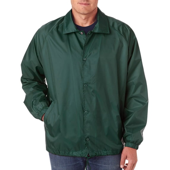 UltraClub 8944 Adult Wind-Resistant Jacket -Forest Green-2X-Large