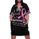 thumbnail image 1 of Vestido largo holgado con bolsillo para mujer ropa rosa para la concienciación sobre el cáncer de mama vestidos de novia para mujer, 1 of 6