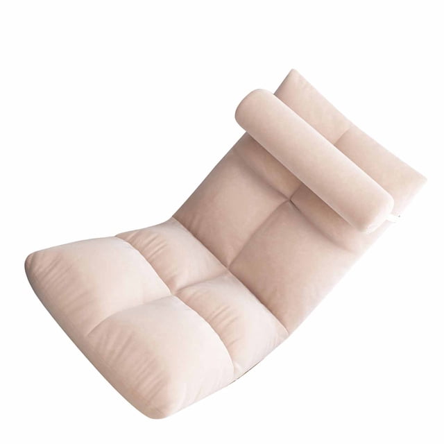 Silla de Piso, respaldo Ajustable, Franela Agradable Para La Piel, Estructura de Metal Resistente, Sillón Plegable Para Leer, Jugar, Trabajar, Mirar Televisión y Meditar,