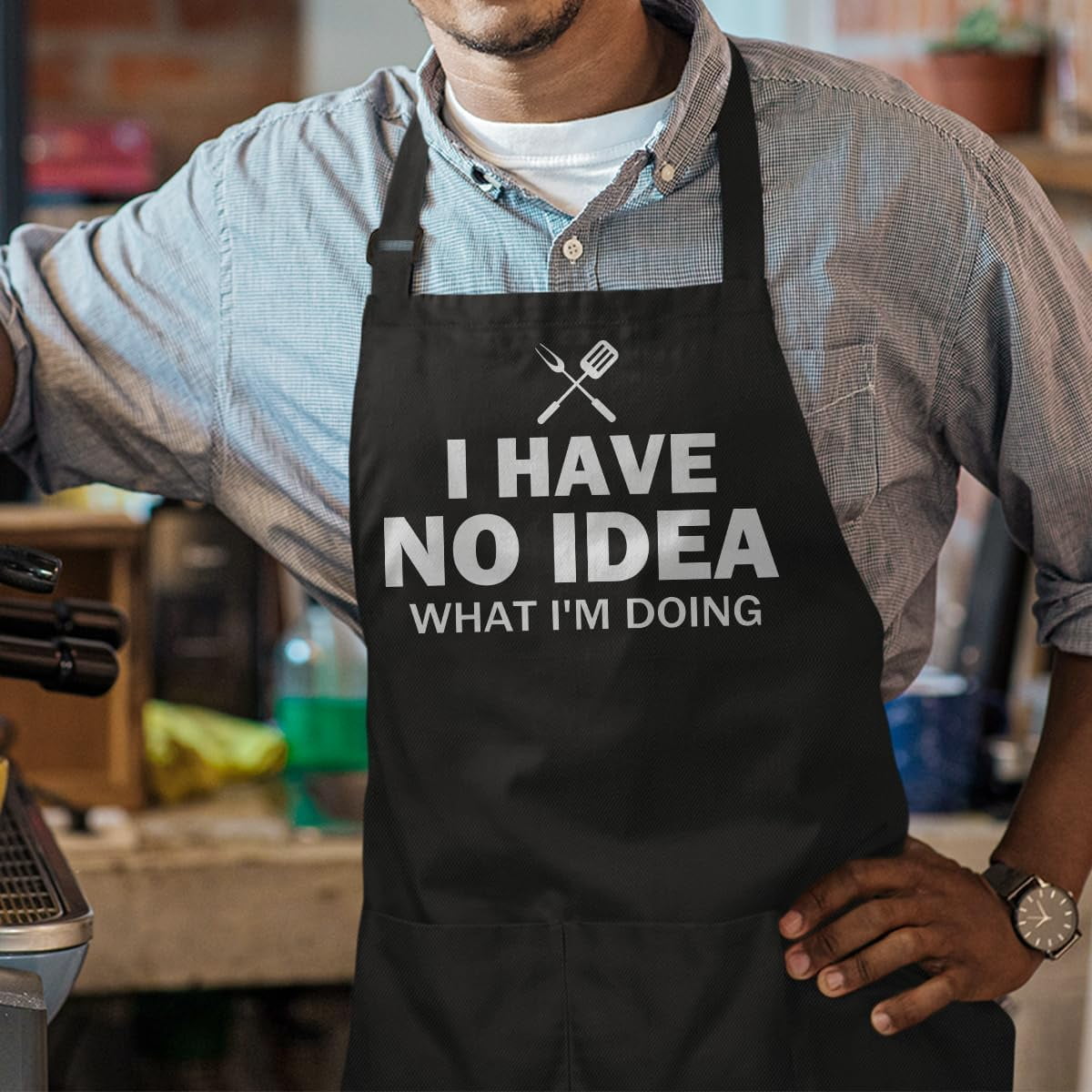 Funny Apron for Dad - Birthday Father’s Day Cooking Grilling Gifts for Mens