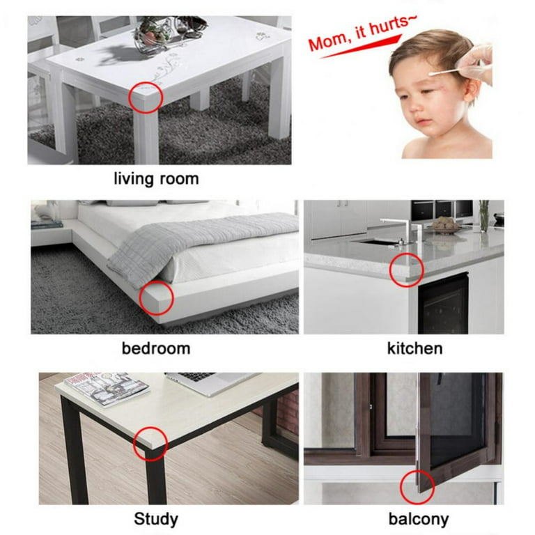 8-Pack) Clear Edge Bumpers Corner Protectors for Baby Safety from Table  Corners, Best High Resistant Furniture Corner Bumper, Child Proof Rubber  Cabinet Cushion Cover, Plastic Covers 