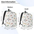 thumbnail image 2 of Disketp Dachshund Dog Puppy print Canvas Backpack Lightweight Travel Daypack Student Rucksack Laptop Backpack-Medium, 2 of 5