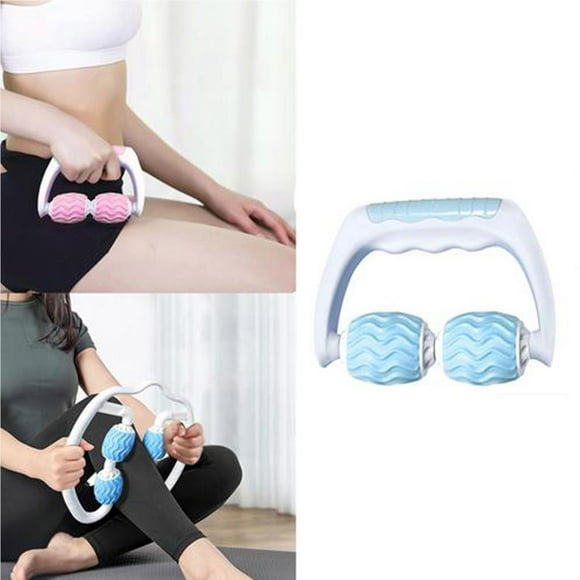 stanreset 4 Wheels Roller Trigger Point Massager Foam Roller Massager Tools for Leg Neck Arm Elbow Muscle