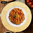 thumbnail image 4 of 100 Count Gold Round Charger Plates Set for Parties, Weddings & Events, 4 of 19