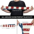 thumbnail image 4 of Lsque Vintage American Flag Cooling Arm Sleeves for Men & Women -Compression Sleeves to Cover Arms for Working,Sun Sleeves for UV Protection,Breathable, Moisture-Wicking, 4 of 8