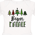 thumbnail image 4 of Inktastic Buon Natale Festive Christmas Trees Boys or Girls Long Sleeve Baby Bodysuit, 4 of 5