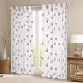 thumbnail image 2 of Homewish Cartoon Pink Bow-Tie Blackout Curtains Set of 2 (52x84 Each) for Female Men Adults,Dreamy Princess Window Curtains,Cute Floral Bow Curtains and Drapes,Ultra Soft Home Decor, 2 of 6