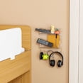 thumbnail image 4 of Bedside Shelf Accessories Organizer, 9.1X9.5inch Stick On Bedside Storage Shelf, Bedroom Accessories Organizer Shelf, Storage Rack, Floating Wall Mount Storage Shelf, No Drill Bedside Organizer, 4 of 8