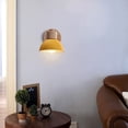 thumbnail image 4 of Aplique de pared industrial vintage de 15 cm Lámpara de pared de metal de madera retro ajustable E27 Aplique de interior para dormitorio Sala de estar Pasillo Restaurante (1 paquete, amarillo) esquí esquí Gafas de esquí, 4 of 5