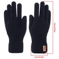 thumbnail image 4 of Guantes de invierno Sunnimix a Prueba de Viento pantalla Táctil tejido Térmico negro, 4 of 8