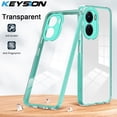 thumbnail image 2 of KEYSION-funda a prueba de golpes para VIVO Y16 4G Y02, carcasa transparente de TPU + PC 2 en 1, funda trasera de teléfono para VIVO Y16 Y02 Fivean unisex, 2 of 2