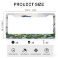 thumbnail image 3 of Happy Snowmen License Plate Frames 2 PCS Xmas Snowman Licenses Plates Frames Front Licenses Plate Covers Car Tag Frame for Girl Women Men Vehicles 2 Holes Quality Aluminum License Plate Cover, 3 of 6