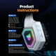 thumbnail image 5 of Audífonos Inalámbricos para Juegos para Ps5/ps4/pc/switch, Audífonos para Juegos Bluetooth de 2,4 G con Micrófono, Audífonos Estéreo para Juegos, Luz RGB y Ajustable para Laptop Mac, 5 of 9