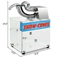 thumbnail image 3 of Costway Electric Shaved Ice Maker, White, 3 of 10
