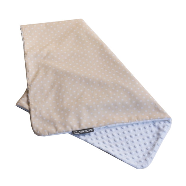 Cobertor doble vista TINYCLOUD Colchita para bebé | Polkadots beige