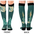 thumbnail image 2 of FREEAMG Christmas Decoration Compression Socks for Men & Women Running Stockings Knee High Socks for Gardening Running Cycling Travel and Climbing, 1 Pair, 2 of 7
