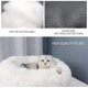 thumbnail image 3 of Cama para mascotas para gatos y perros, cama redonda de felpa para perros, cama para gatos con forma de donut, 3 of 5