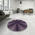 thumbnail image 4 of Ahgly Company Machine Washable Indoor Rectangle Transitional French Lilac Purple Area Rugs, 5' x 7', 4 of 7