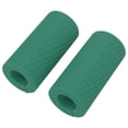 thumbnail image 5 of 1 par de empuñaduras con mancuerna, manijas de barra, empuñaduras gruesas antideslizantes de silicona para levantamiento de pesas, desarrollo muscular, verde, 5 of 5