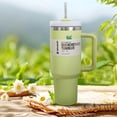 thumbnail image 4 of Stanley Quencher Soft Matte - Vaso aislado al vacío de acero inoxidable con tapa y popote para bebidas heladas y frías, color mar tormentoso, 1,180 ml G/40oz, 4 of 4