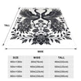 thumbnail image 3 of Balery Artistic Black White Peacocks Manta de Felpa Suave y Acogedora – Cobija de Franela Aterciopelada para Cama, Lavable y Cálida para Sofá, Mascotas, Transpirable-40"x30", 3 of 7