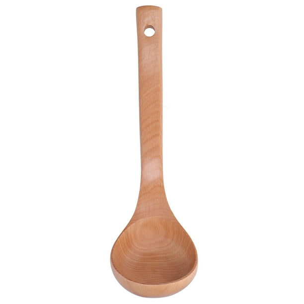 Tebru Soup Wooden Spoon With Hanging, Wooden Spoon With Hole Purpose