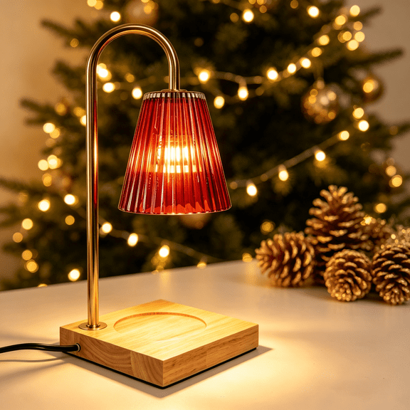Christmas LED Candle Warmer Lamp with Dimmer & 2/4/8H Timer, Electric Wax Melt Warmer for Scented Jar Candles, Holiday Home Decor Lamp - Gift for Women & Housewarming