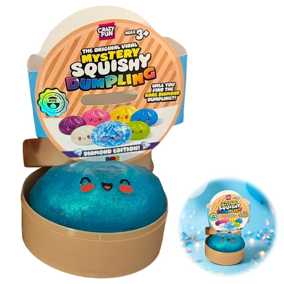 RMS Crazy Fun The Original Mystery Dumpling Toys,Diamond Edition,A-Random 1PC,Desktop Decorations