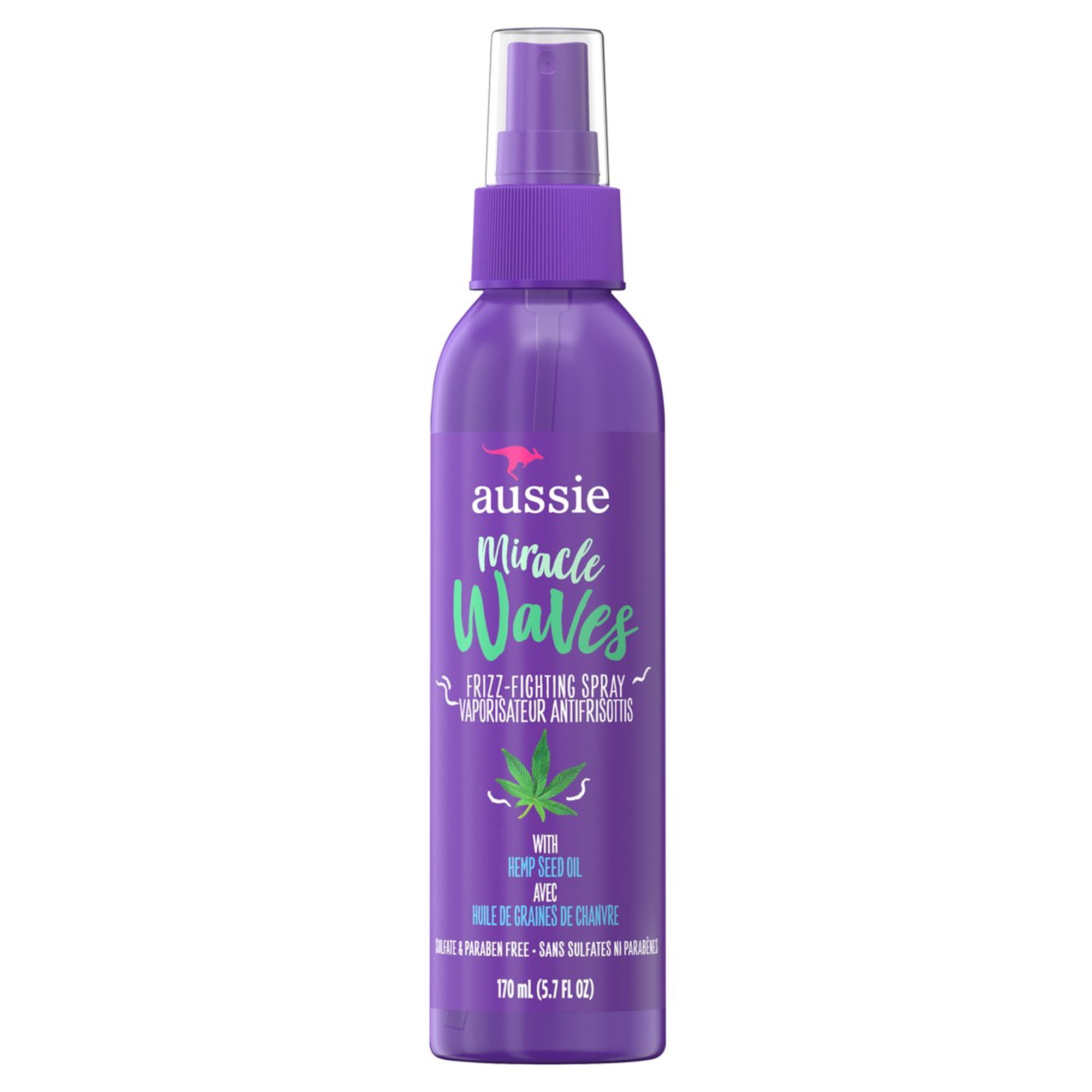 Aussie Miracle Waves Frizz- Fighting Spray 5.7oz (Pack of 3)