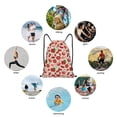 thumbnail image 6 of Daiia Tomatoes Pattern Drawstring Backpack, Gym Bag, Lightweight Backpack, Water-Resistant Bag Travel Sports Backpack, Fitness Bag, Yoga Bag-Small, 6 of 6