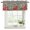 Black Red, variant on Christmas Poinsettia Curtain Valances for Windows, Kitchen Valance Window Treatments Panel 2 Pack, Xmas Cardinal Pine Cone Branches Rod Pocket Short Curtains for Bathroom Bedroom 54 x 18 Inch