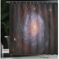 thumbnail image 4 of Ambesonne Galaxy Shower Curtain, Stardust View in Space, 69"Wx84"L, Black Red Grey, 4 of 5