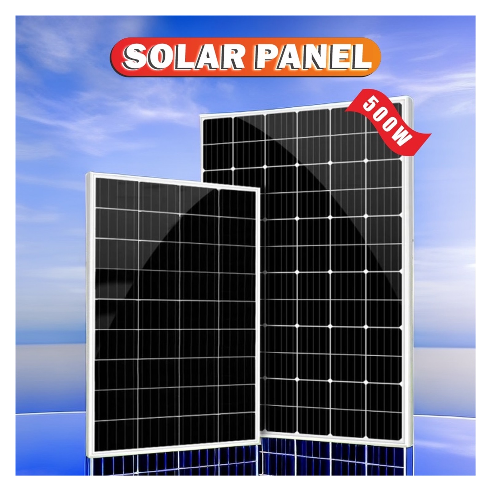 Folding solar panels 500W 18V Single Crystal Solar Panel Car Charger Home System Camping Solar charger