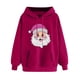 thumbnail image 1 of WILLBEST Sudadera Navideña para Mujer con Estampado Navideño, Cuello Redondo y Manga Larga, Estilo Casual y con Capucha Chica​​, 1 of 3