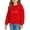 Brick Red, variant on Girls Crew Neck Sweatshirt Long Sleeve Cotton Pullover Sweater Teen Casual Trendy Soli𝖽 Back-to-School Athletic Tops Boys Girls Soli𝖽 Crew Neck Sweatshirt