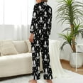thumbnail image 3 of Top-kevin Latkes Love Challah Season Women's Long-Sleeve Shirt And Full-Length Bottom Pajama Set, 3 of 12