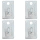 thumbnail image 1 of OUNONA 4Ud Soporte Para Montaje En Pared De Calentador Con Capacidad De Carga Reforzada Plata, 1 of 8
