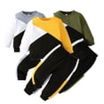 thumbnail image 1 of KYAIGUO Ensemble de Survêtement pour Garçons, 2 Pcs, Printemps, Automne, Décontracté, 9M-4Y, 1 of 9