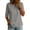 Gray #019, variant on Women's Classic Henley Collar Cotton T-Shirt, Half Sleeve Casual Button Top, Lightweight Spring Summer Basic Tunic Tee 2026, S