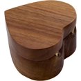 thumbnail image 3 of Caja de anillos ZHAOCHENG de madera de Nogal con Interior de Terciopelo Suave para Joyas, 3 of 5