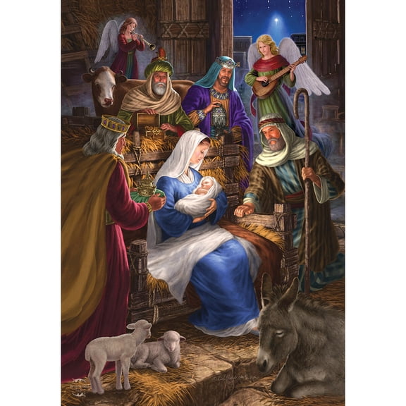 Briarwood Lane Garden Flag 12x18 For Outdoor Holy Family Christmas For Christmas Garden Flag Flags For Outside