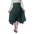 thumbnail image 1 of Moomaya Jupe Midi Mouchoir pour Femmes Taille Haute Décontractée Été, 1 of 6