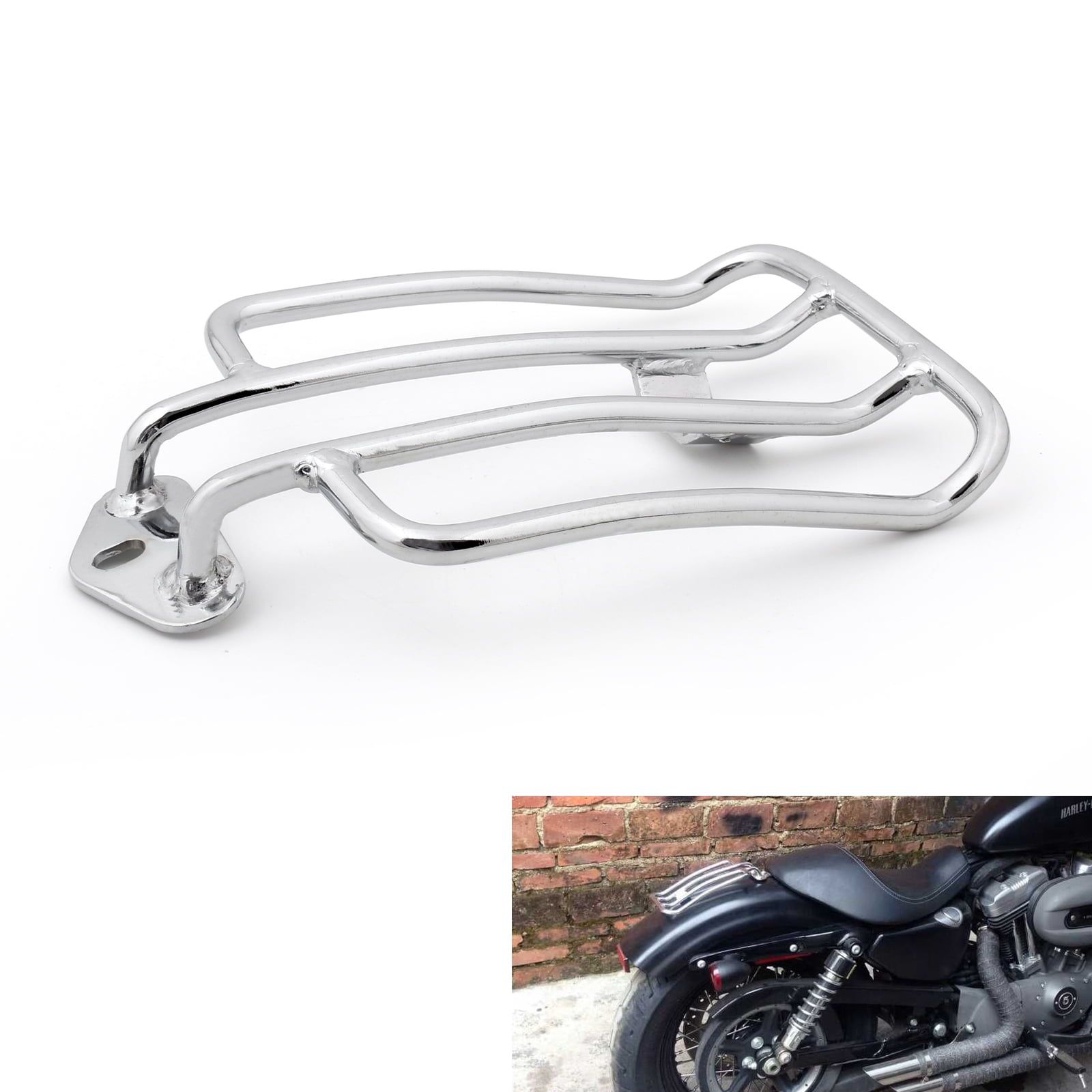 Motorcycle Rear Luggage Rack for Harley Davidson Sportster XL883 1200 Solo Seat 