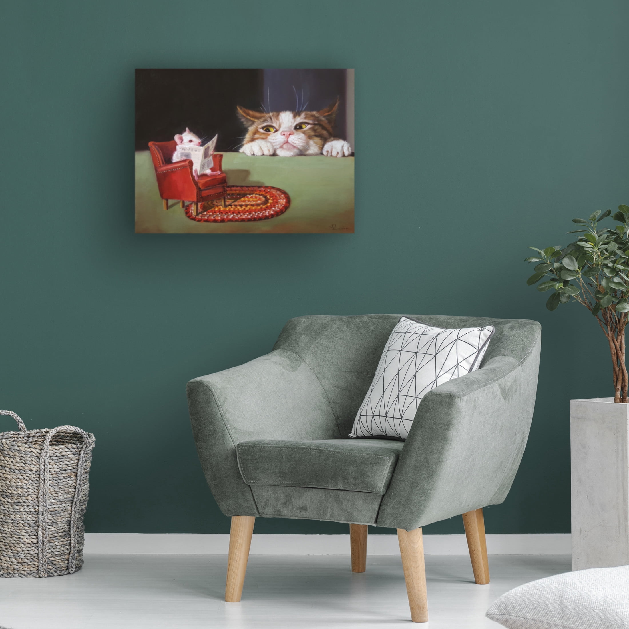 Canvas Wall Art - Lucia Heffernan 'Uninvited' Wall Art for Living Room, Bedroom, or Office Décor by Trademark Fine Art - 32 x 24 Inches