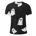 thumbnail image 4 of Handshe T-Shirt à Col Rond à Manches Courtes Imprimé d'Halloween pour Homme - Blouse Tendance, 4 of 5