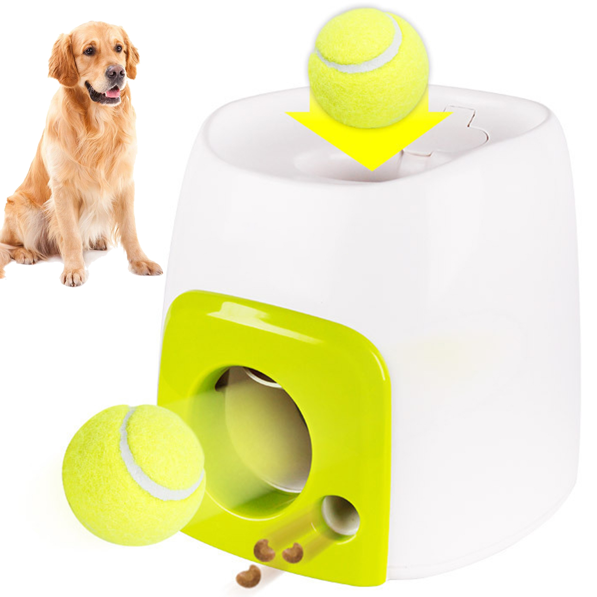 Sutowe Automatic Dog Ball Launcher Reusable Dogs Reward Machine Durable