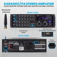 Pyle Amplificador de mezcla Bluetooth de doble canal - Mezclador de ...