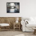 thumbnail image 3 of Stupell Industries Rustic Lodge Stone Bridge over Stream Black Floating Frame Canvas Art, 21 x 17, by Franklyn Gregory, 3 of 8