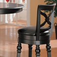 thumbnail image 2 of Coaster Lathrop 29" Faux Leather Swivel Bar Stool in Black, 2 of 4