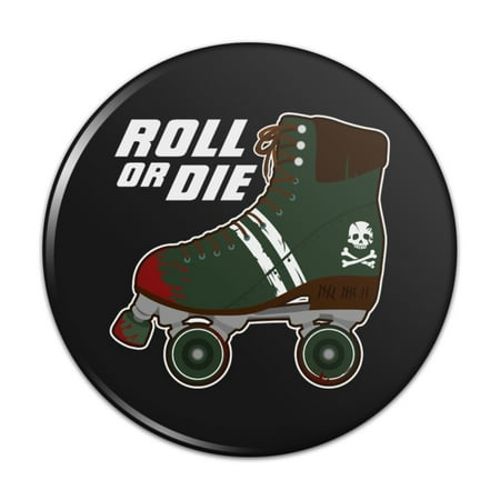 Roller Skates Derby Roll Or Die Combat Boots War Punk Pinback Button Pin